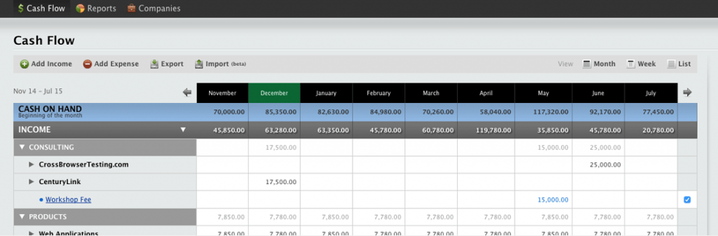 cash flow management