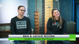 Ben and Jackie Moore, along with their daughter Jordyn, who has autism, are breaking down barriers with their small business, Jordyn’s Summer Shirt Project